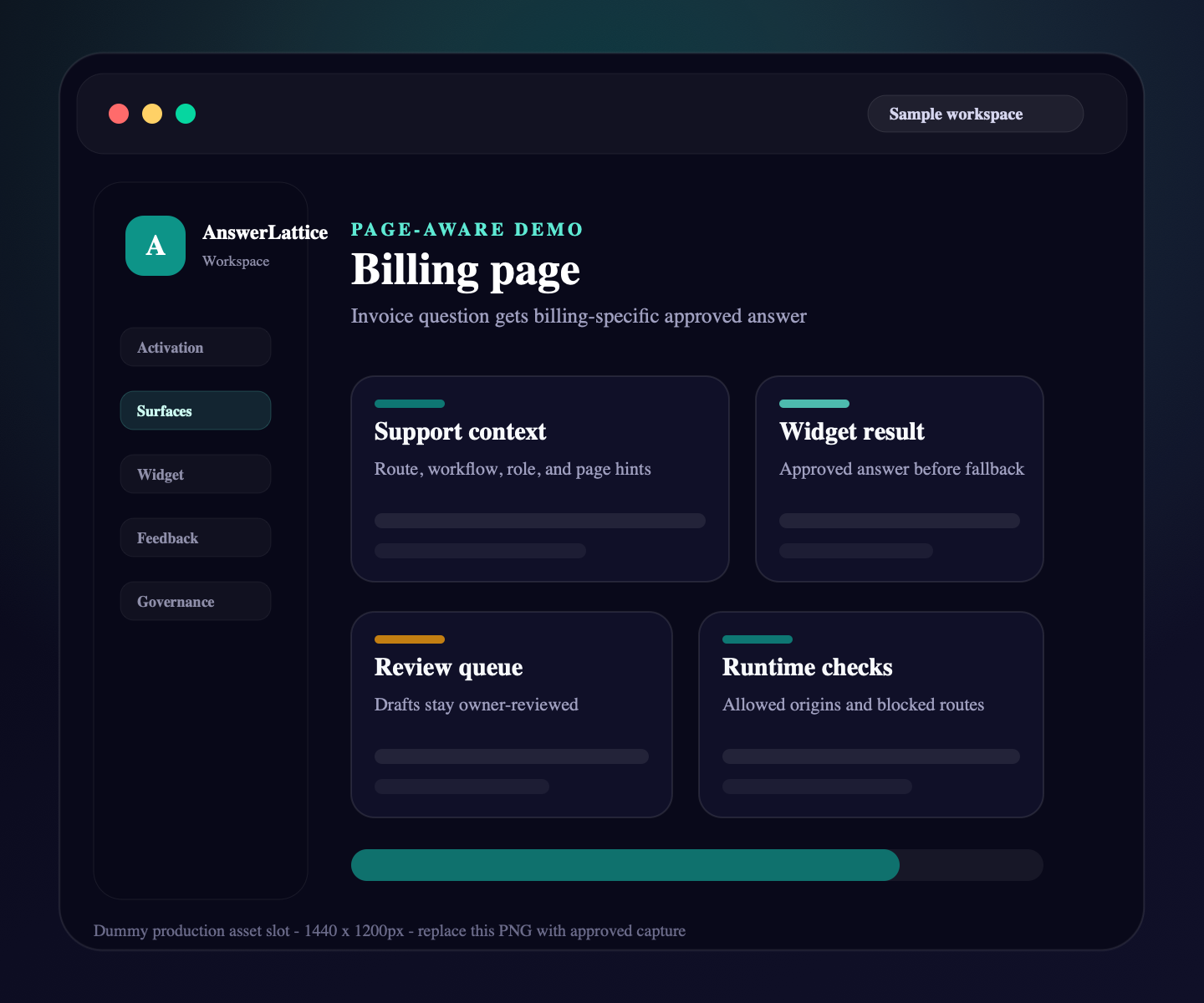 Sample AnswerLattice billing page-aware demo placeholder