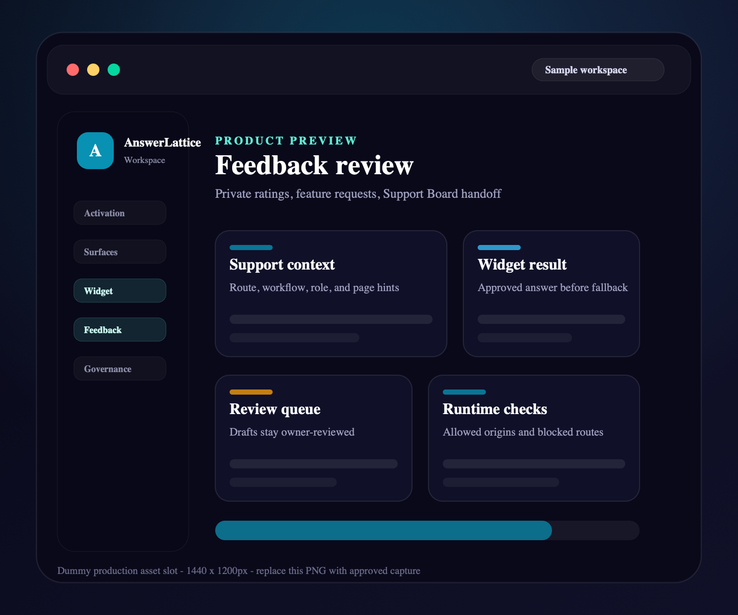 Sample AnswerLattice feedback review placeholder